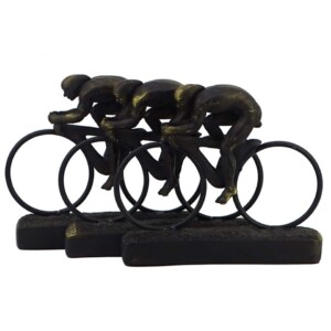 Cyclists Team Riders Sculpture Gold