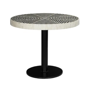 Marrakech Bone Inlay Dining Table Round (90cm)