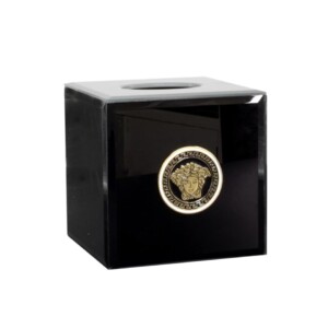 Medusa Square Black Tissue Box Cover