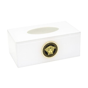Medusa White Tissue Box Cover Rectangular