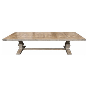 Oxford Parquetry Dining Table Elm Wood (320cm)