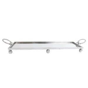 Regent Long Silver Tray Mirrored (94cm)