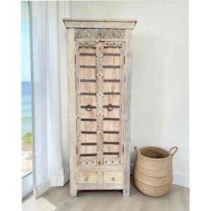 Tall 2 Door Almirah Vintage Cabinet (185cm)