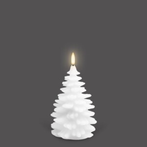 Nordic White Christmas Tree Candle Flameless (14.5cm)
