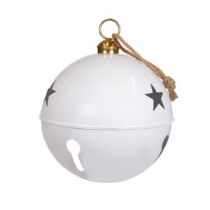 Gloss White Ball Metal Ornament Star (50cm)