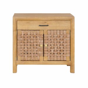 Banyan Leather 1 Drawer Cabinet