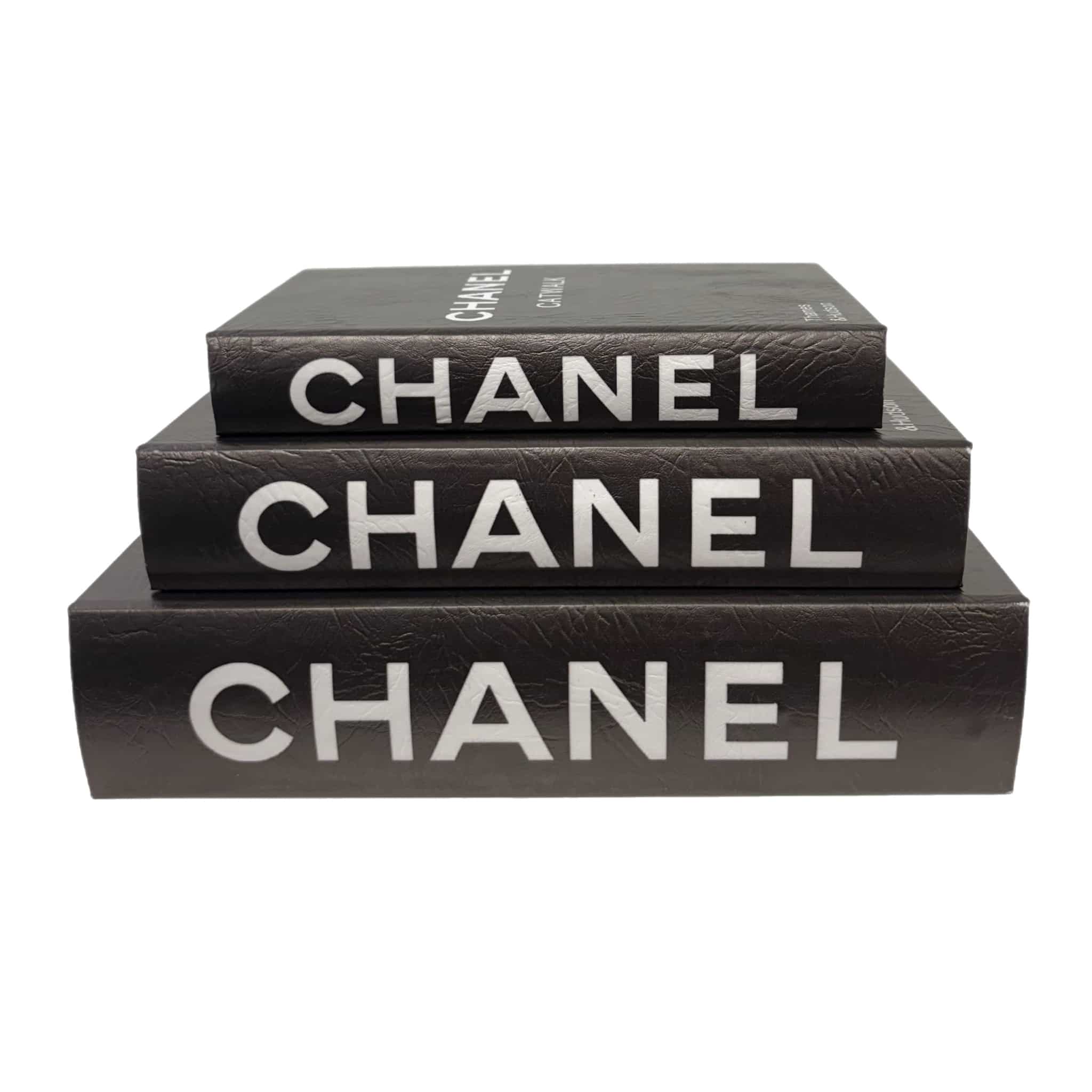 Chanel Luxury Designer Book Box Black L S - Image 2