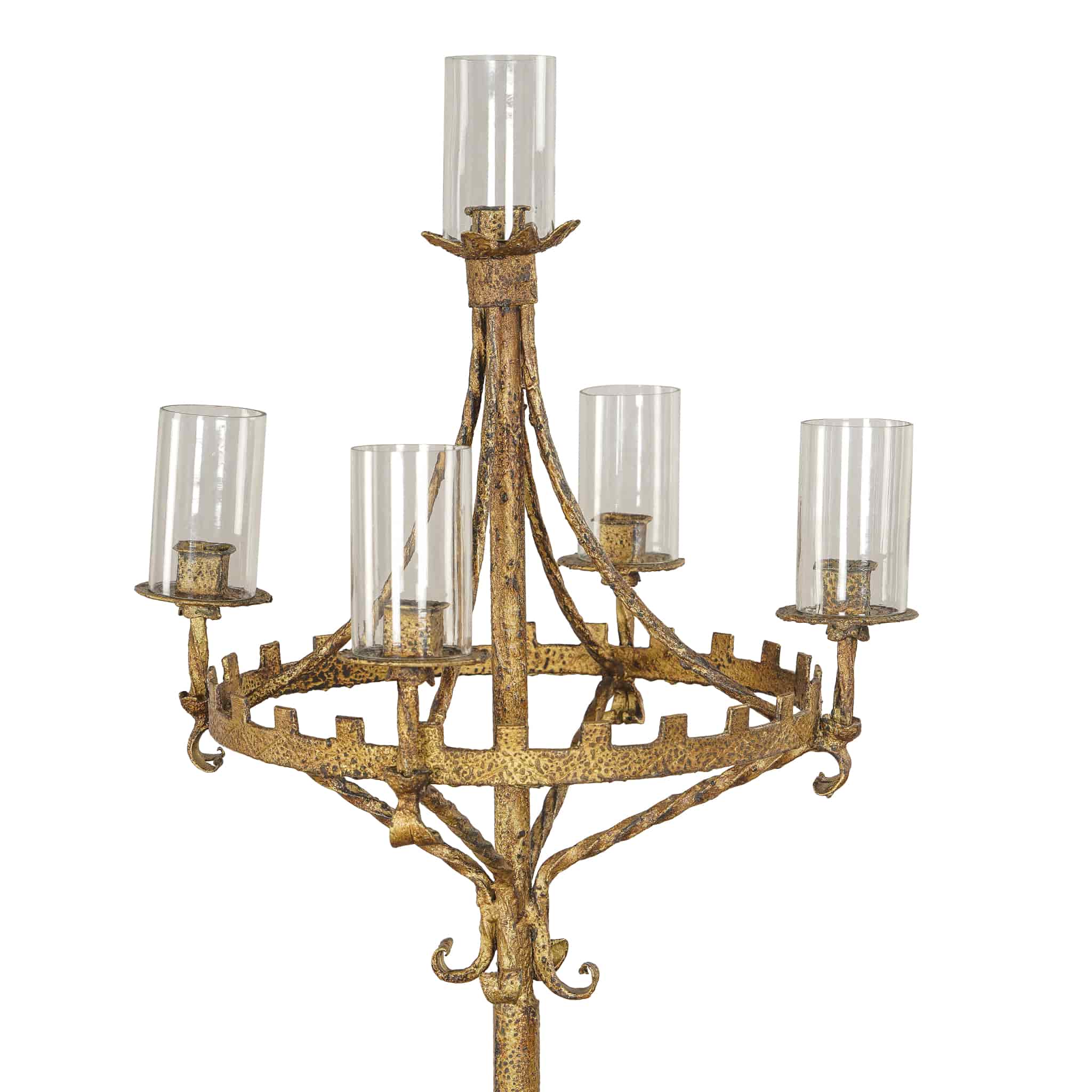 Chateau Antique Gold Candleabra - Image 2