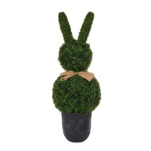 114 CM TOPIARY BUNNY WITH BOW