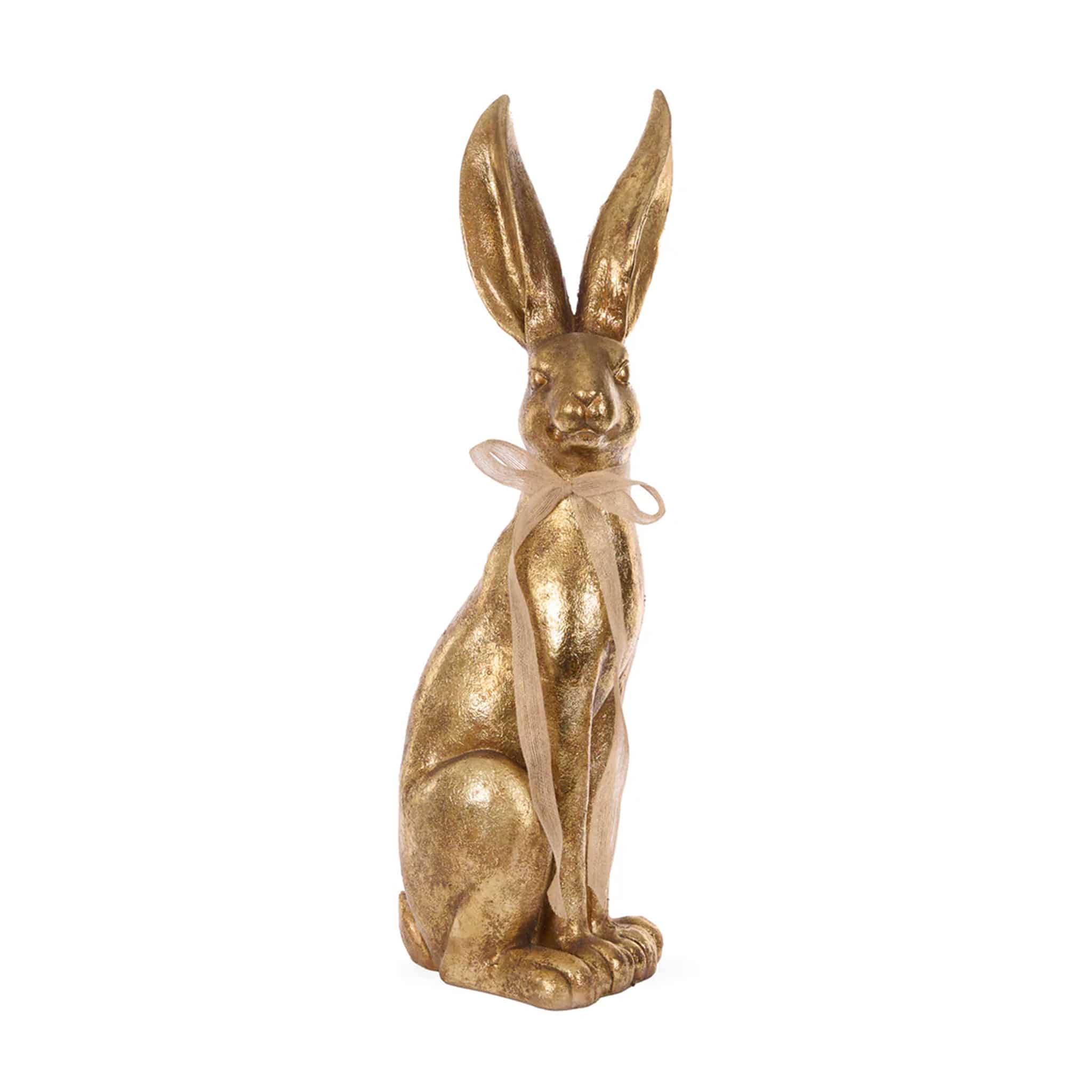 81.5 CM GILDED HARE WITH BOW