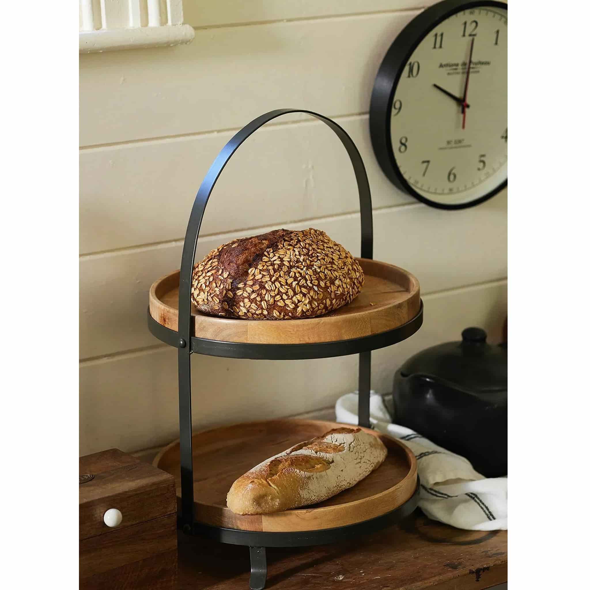 Ploughmans Cake Stand Large 2 Tier - Image 2