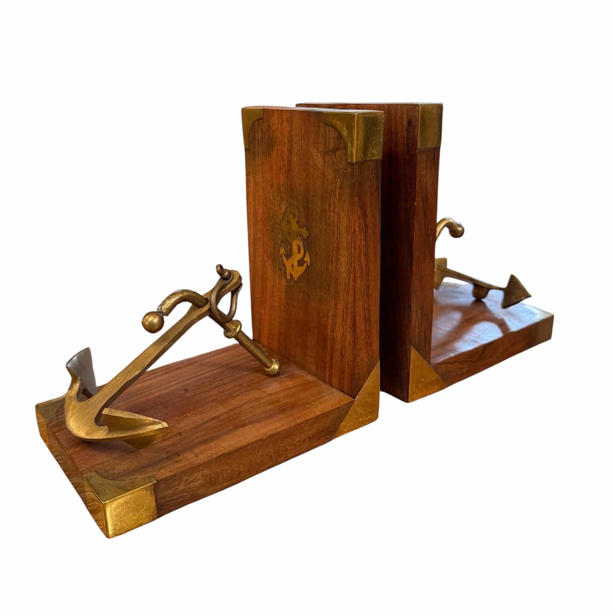 Brass Anchor Bookends - Image 2