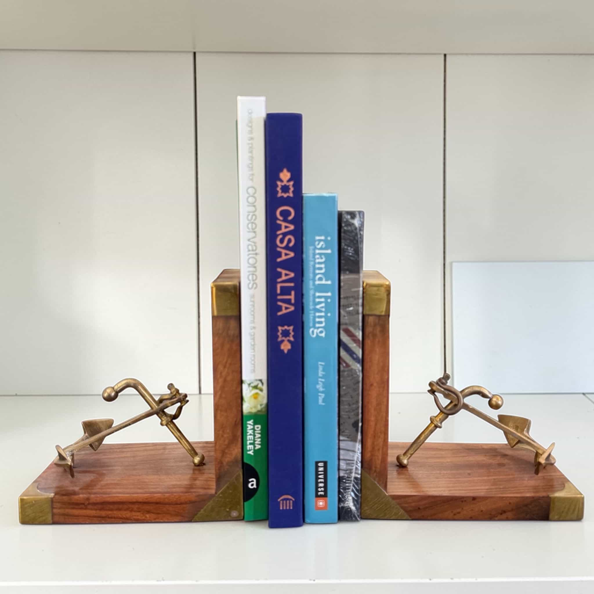 Brass Anchor Bookends - Image 3