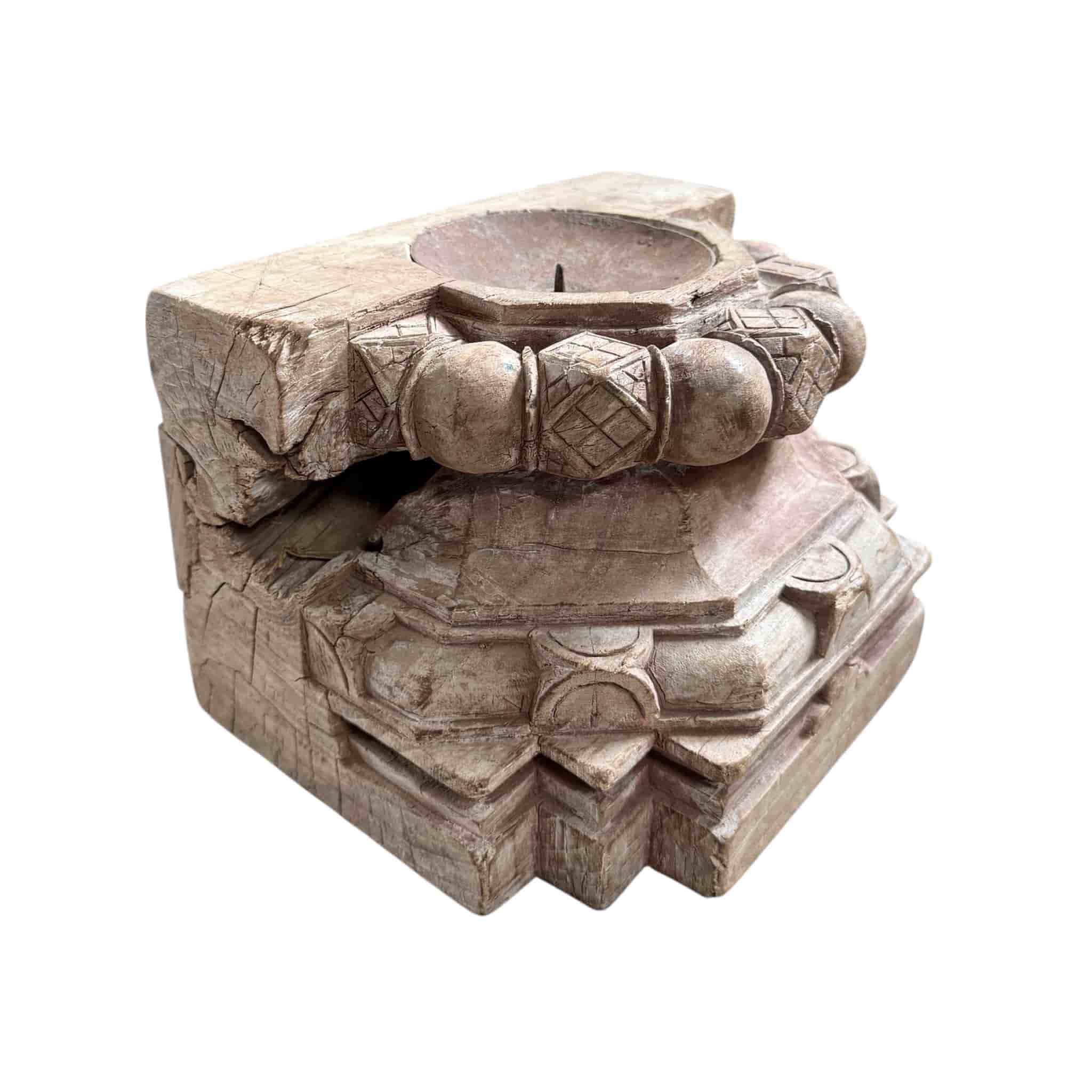 Vintage Carved Base Round - Image 2