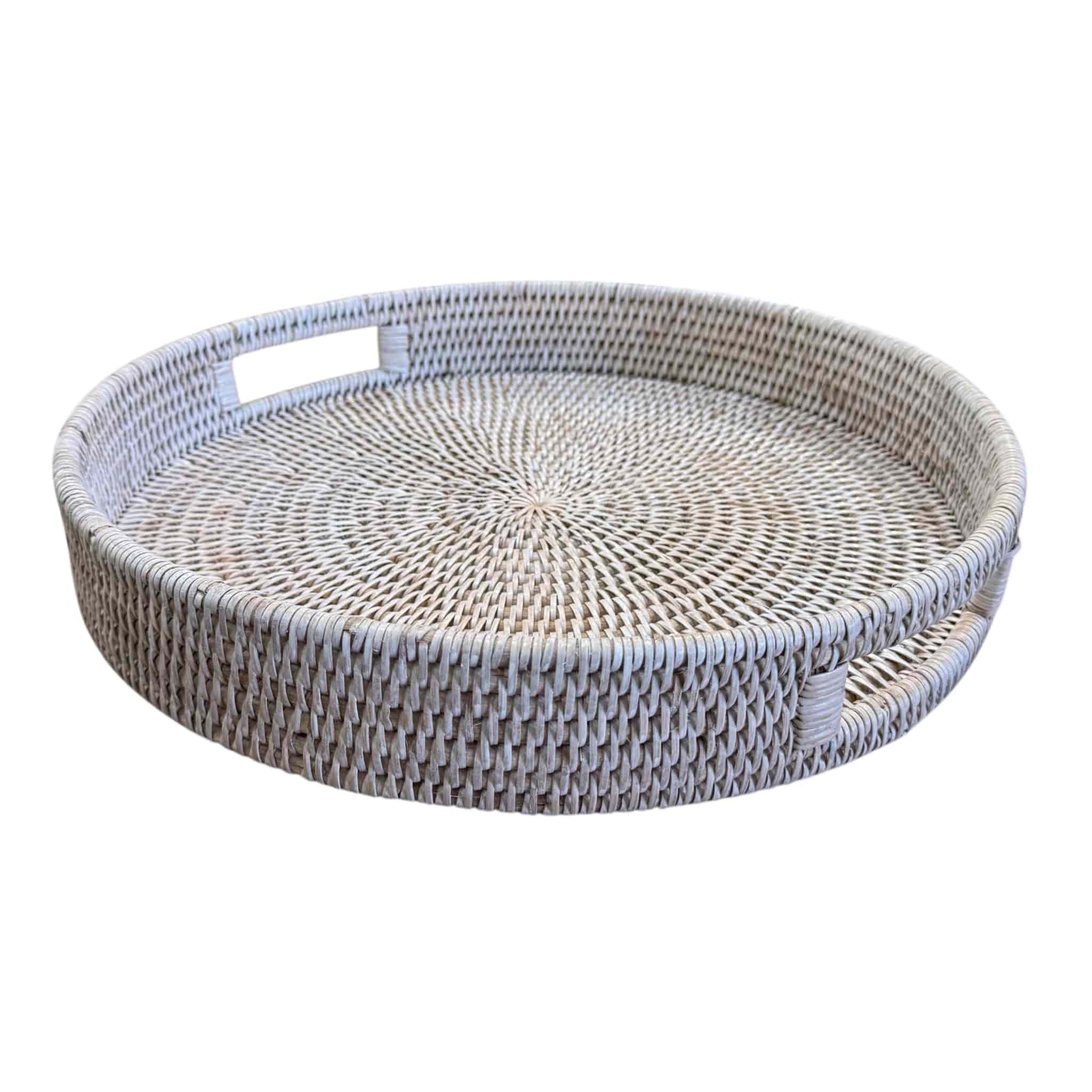Byron Round Rattan Tray