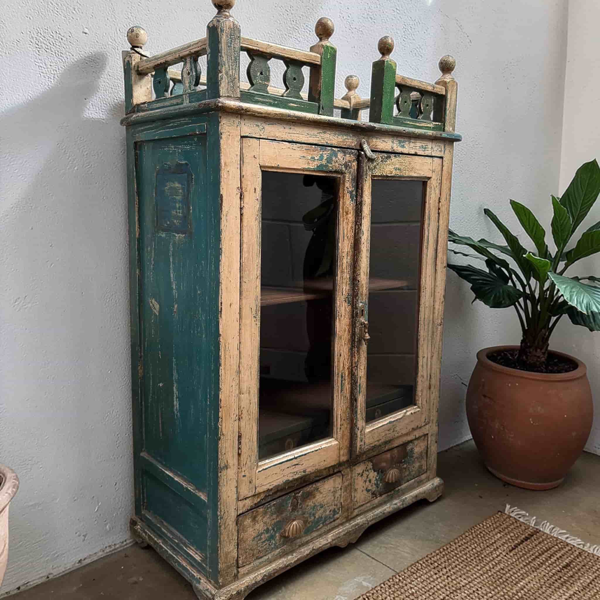 Vintage Almirah Cabinet (98cm) - Image 3