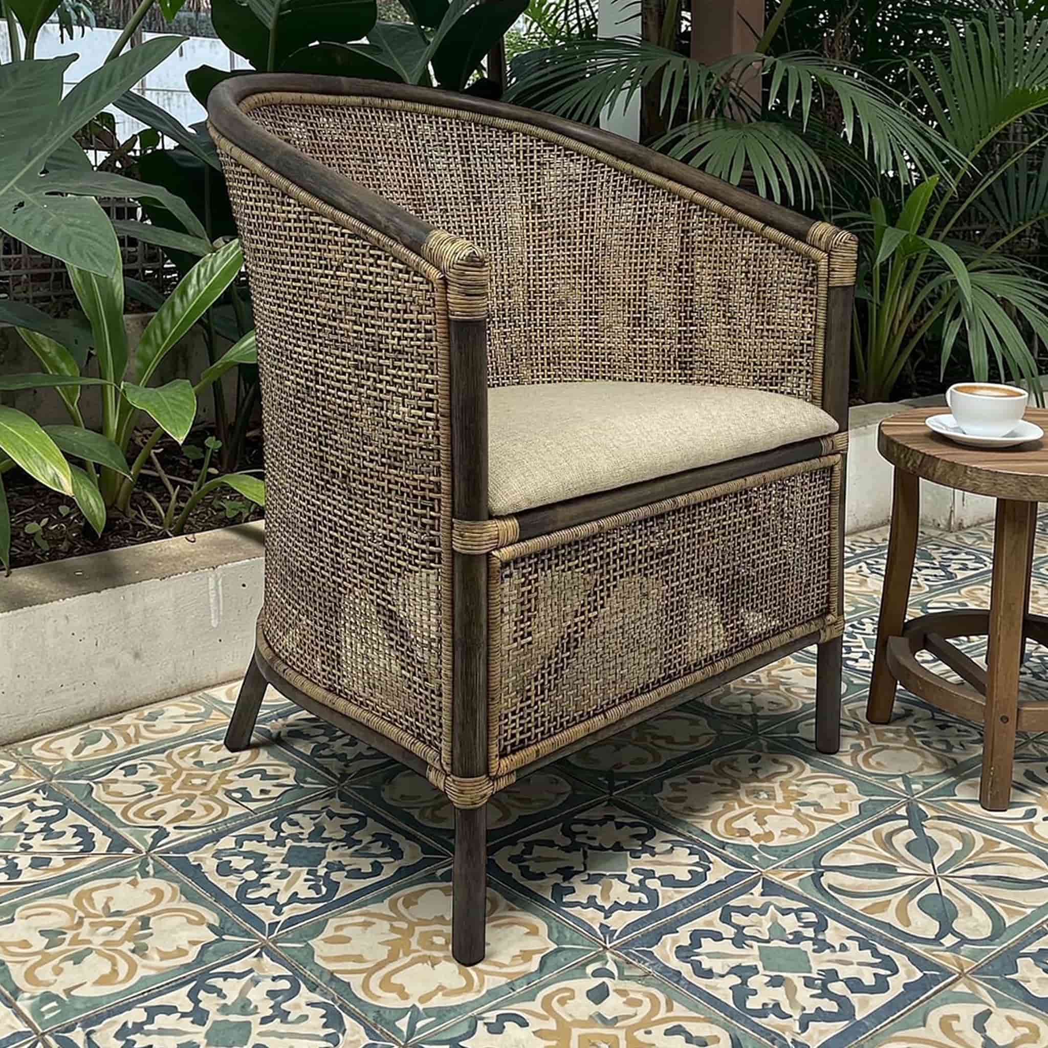 Cuba Rattan Tub Chair - Image 2