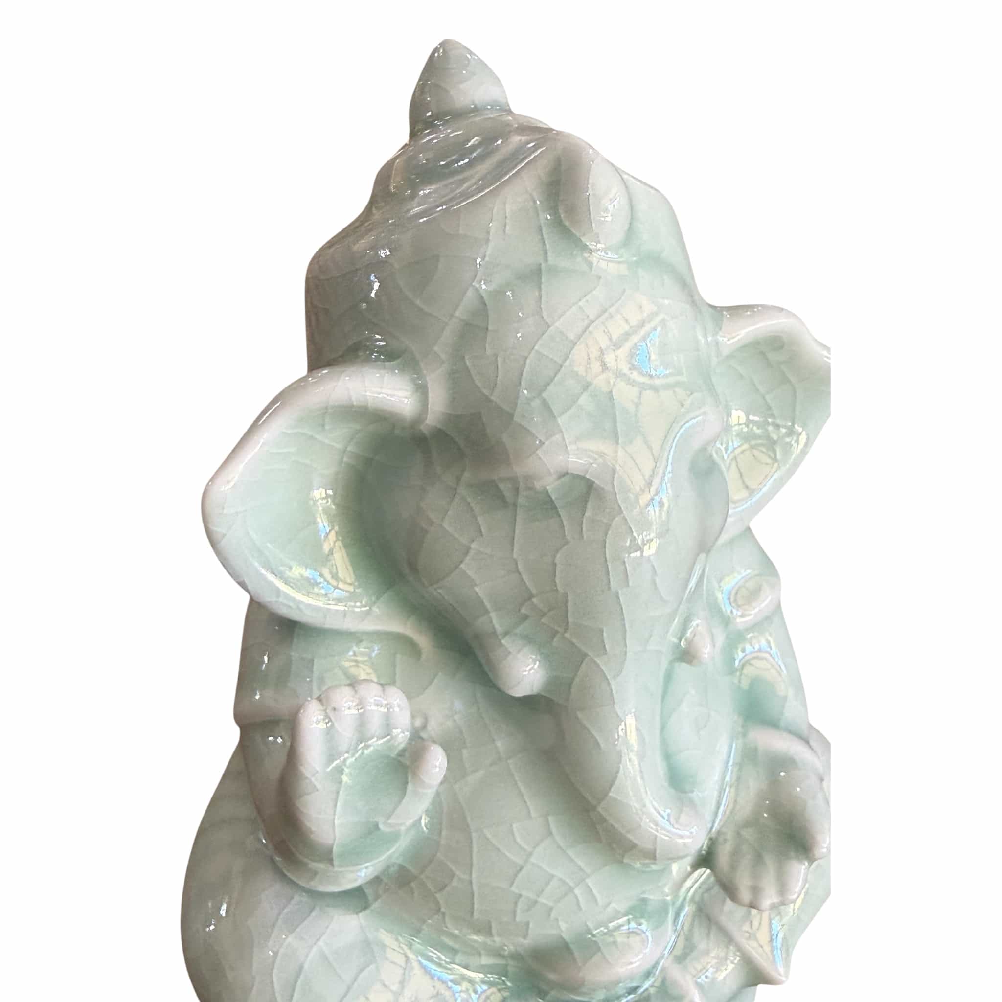 Jade Ceramic Ganesha - Image 3