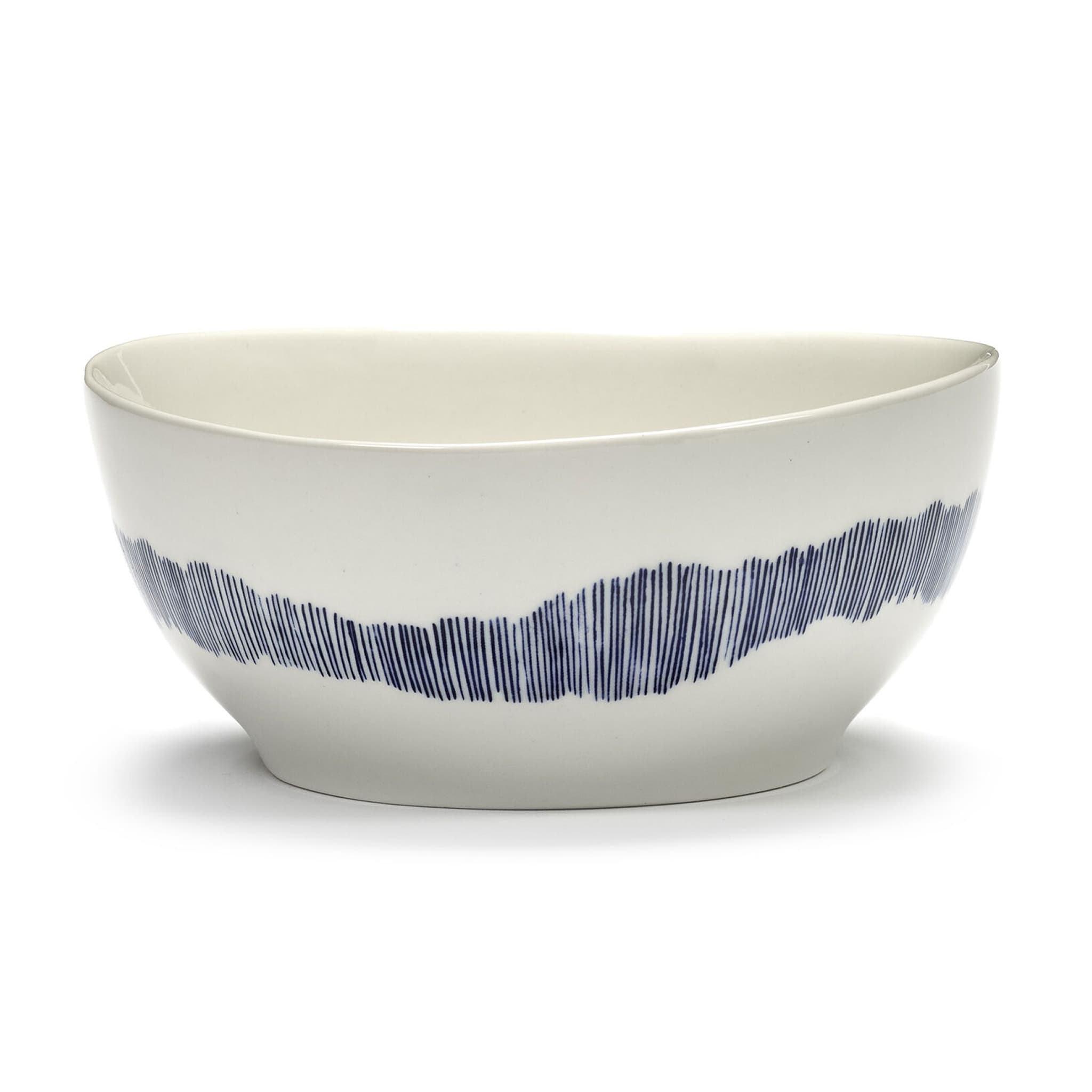 Ottolenghi Bowl S White with Blue Stripes FEAST – Set of 4