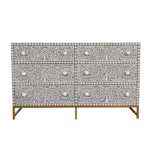 Florence Inlay 6 Drawer Chest