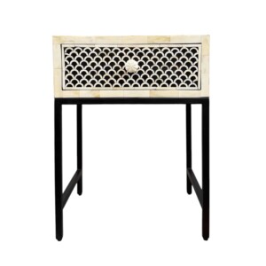 Uroko Bedside Table Black