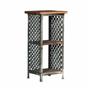 Lattice Iron & Teak Side Table (ETA AUG 2026)