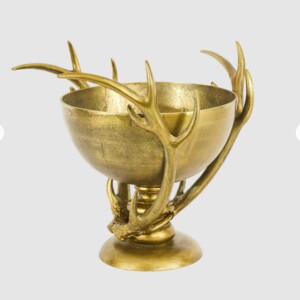 Antler Footed Champagne Bowl Large Gold