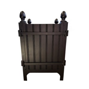 Provence Large Black Wooden & Iron Planter(1 ONLY)
