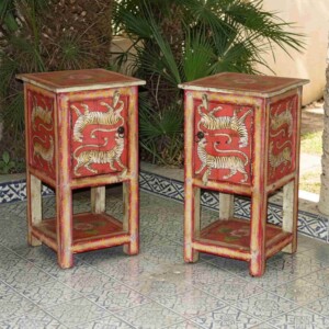 Pair Of Painted Bed Side Tables(ETA AUG 2026)