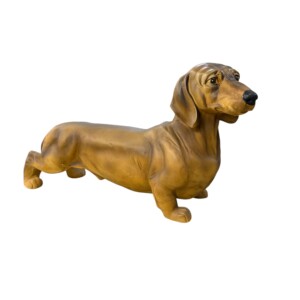 Ruby Dachshund Ceramic Dog Decor
