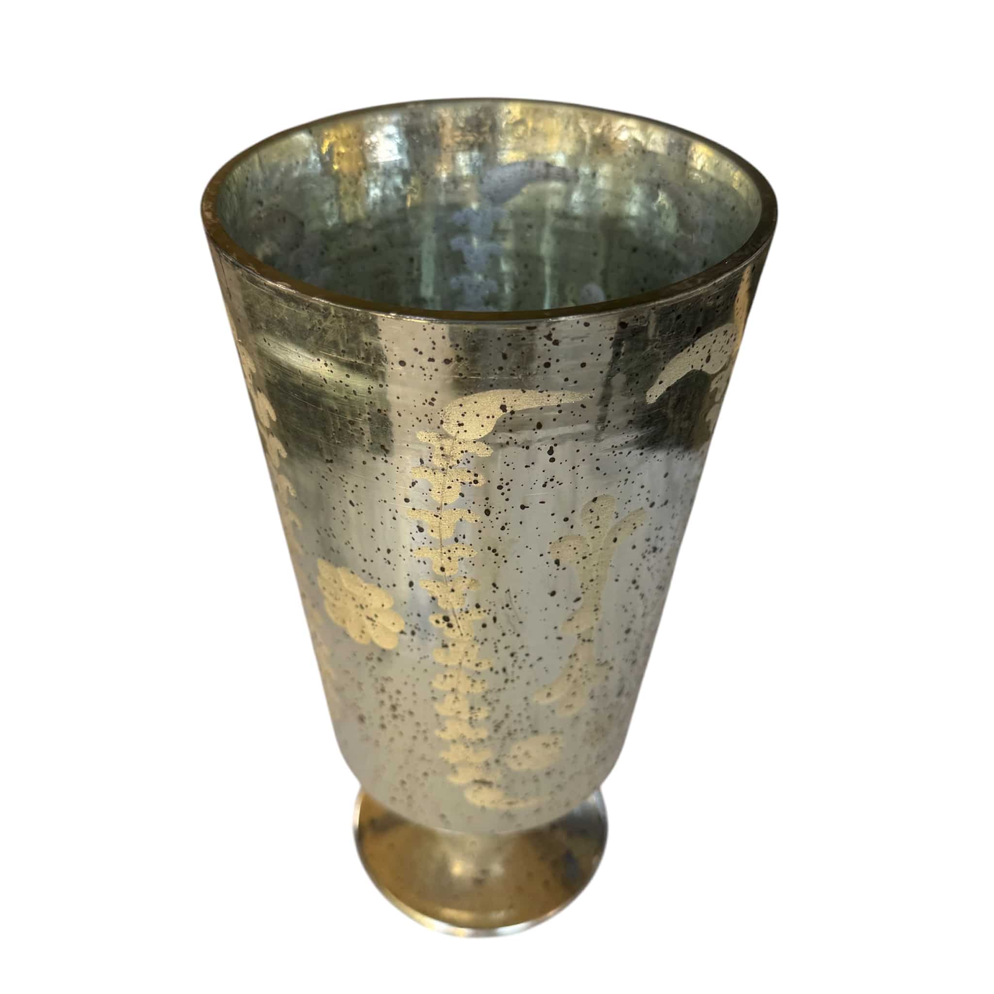 Lucia Antique Gold Vase/ Candle Holder - Image 2