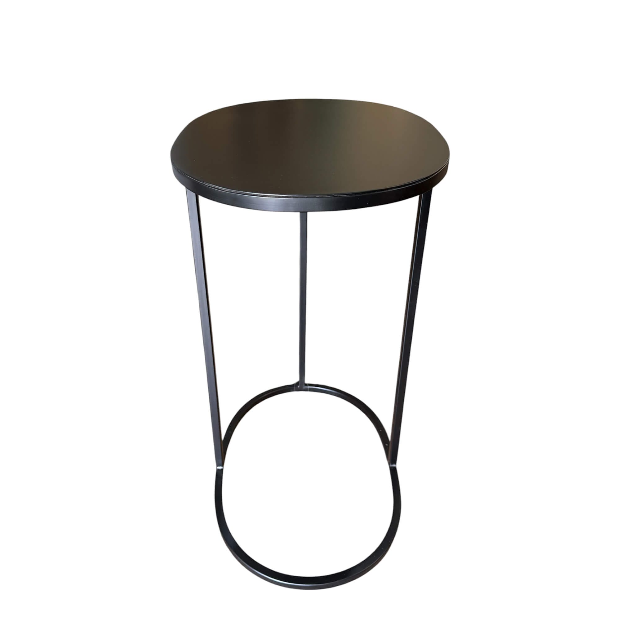 Oval Couch Side Table Black - Image 2