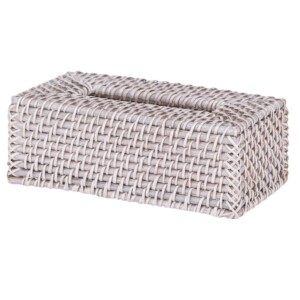 South Hampton Rattan Rectangular Tissue Box