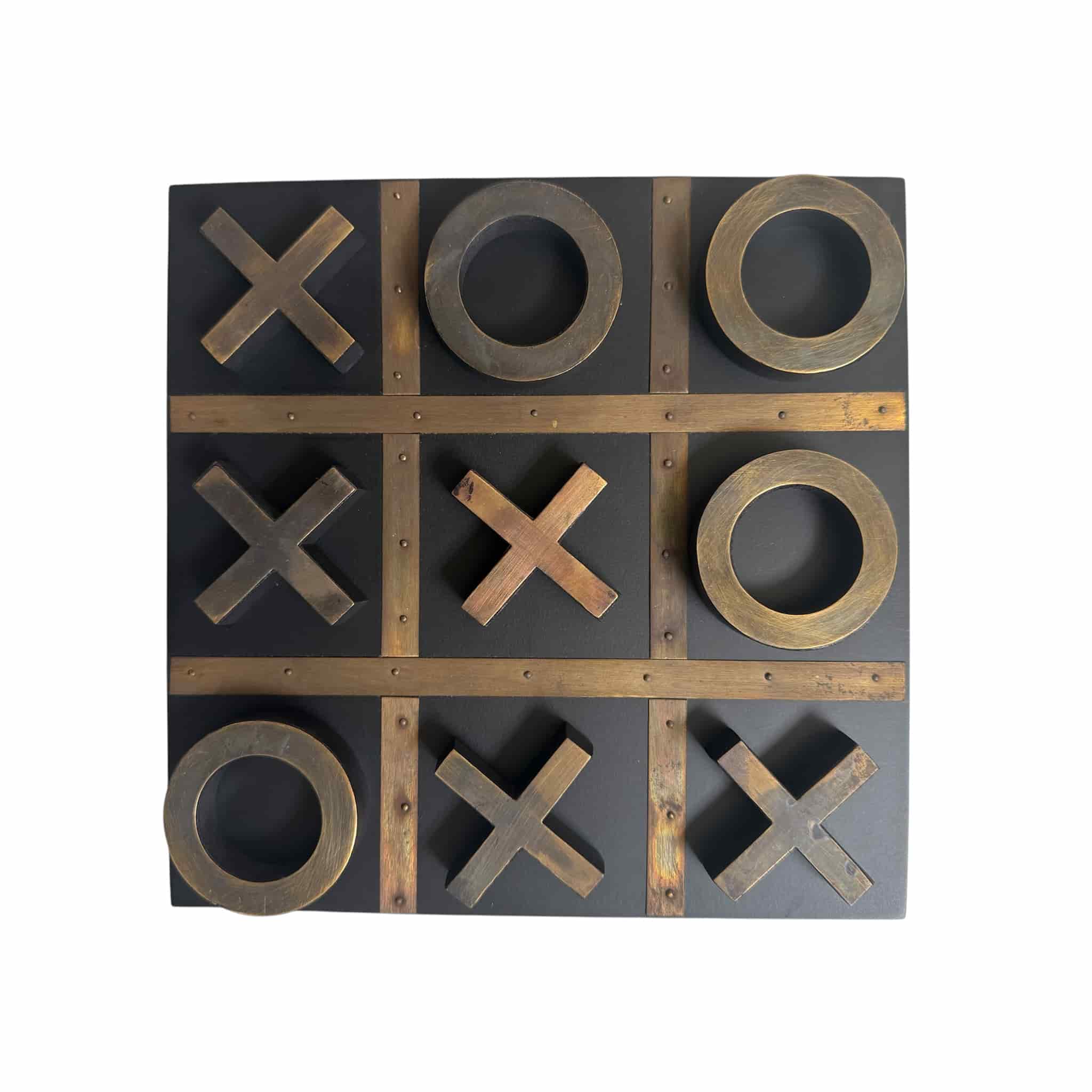 Finn Brass & Black Naughts & Crosses - Image 3