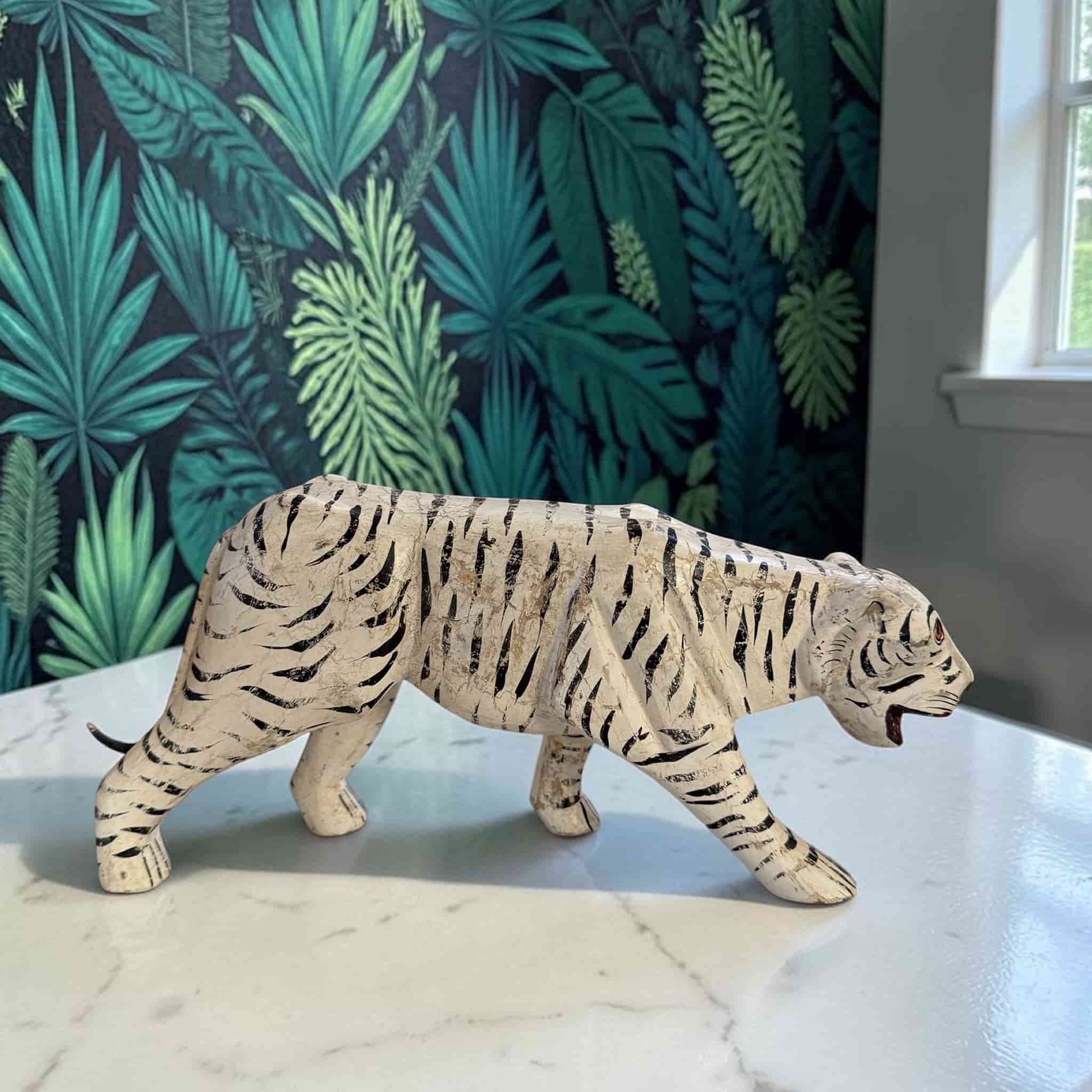 Tiger Wooden Sculpture - Image 2