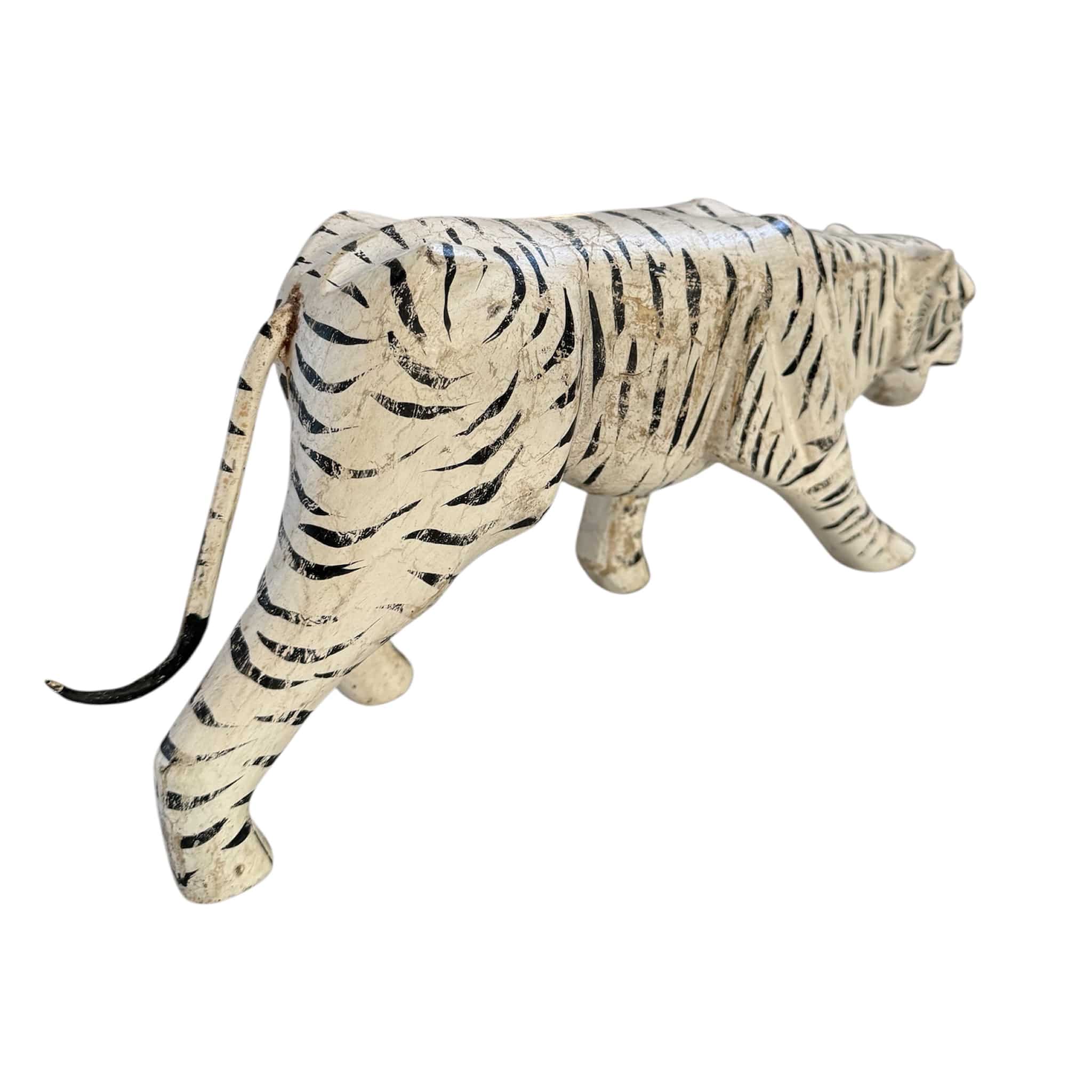Tiger Wooden Sculpture - Image 3