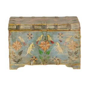 Vintage Hand-Painted Teak Storage Box (ETA AUG 2026)