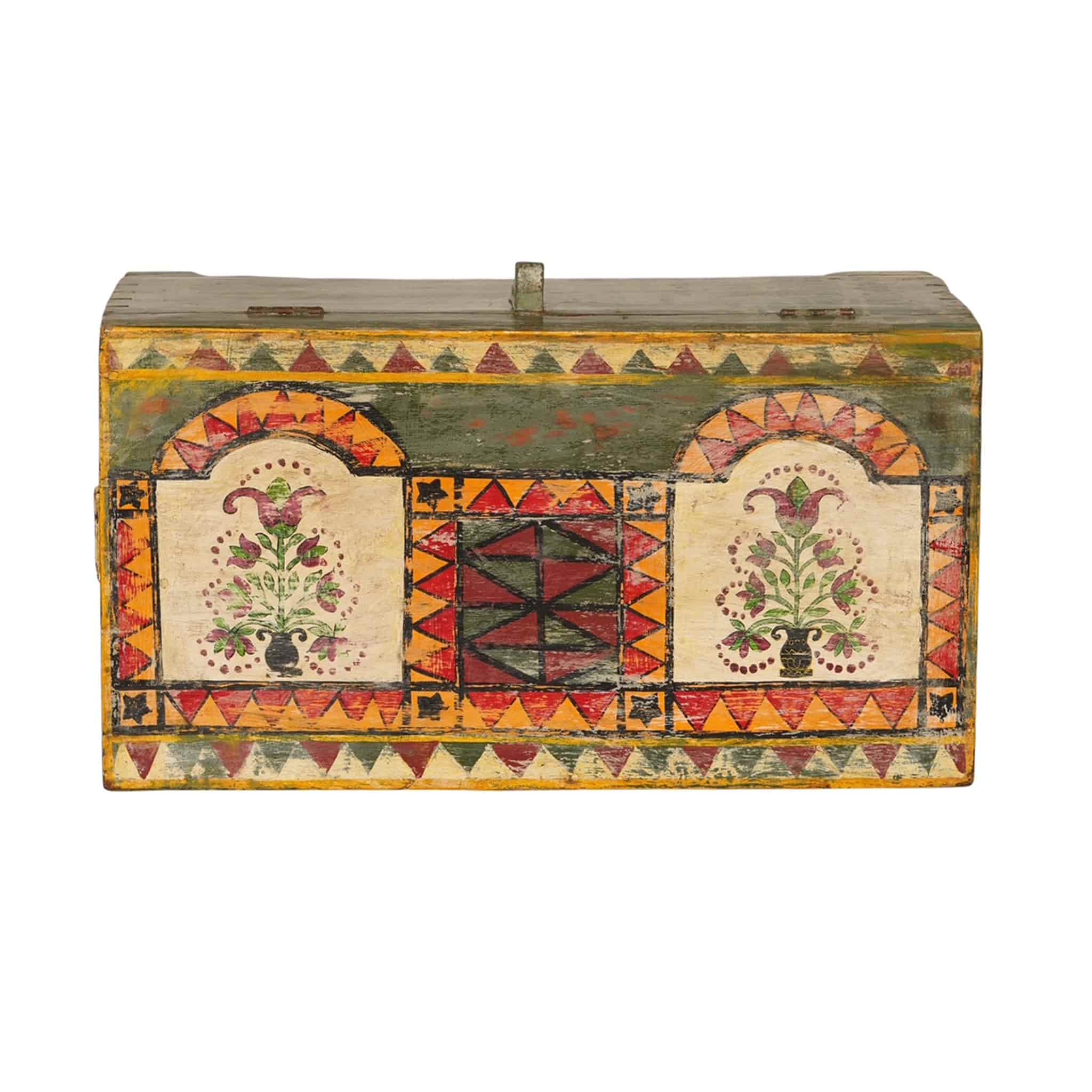 Vintage Hand-Painted Teak Storage Box 3 (ETA AUG 2026) - Image 4