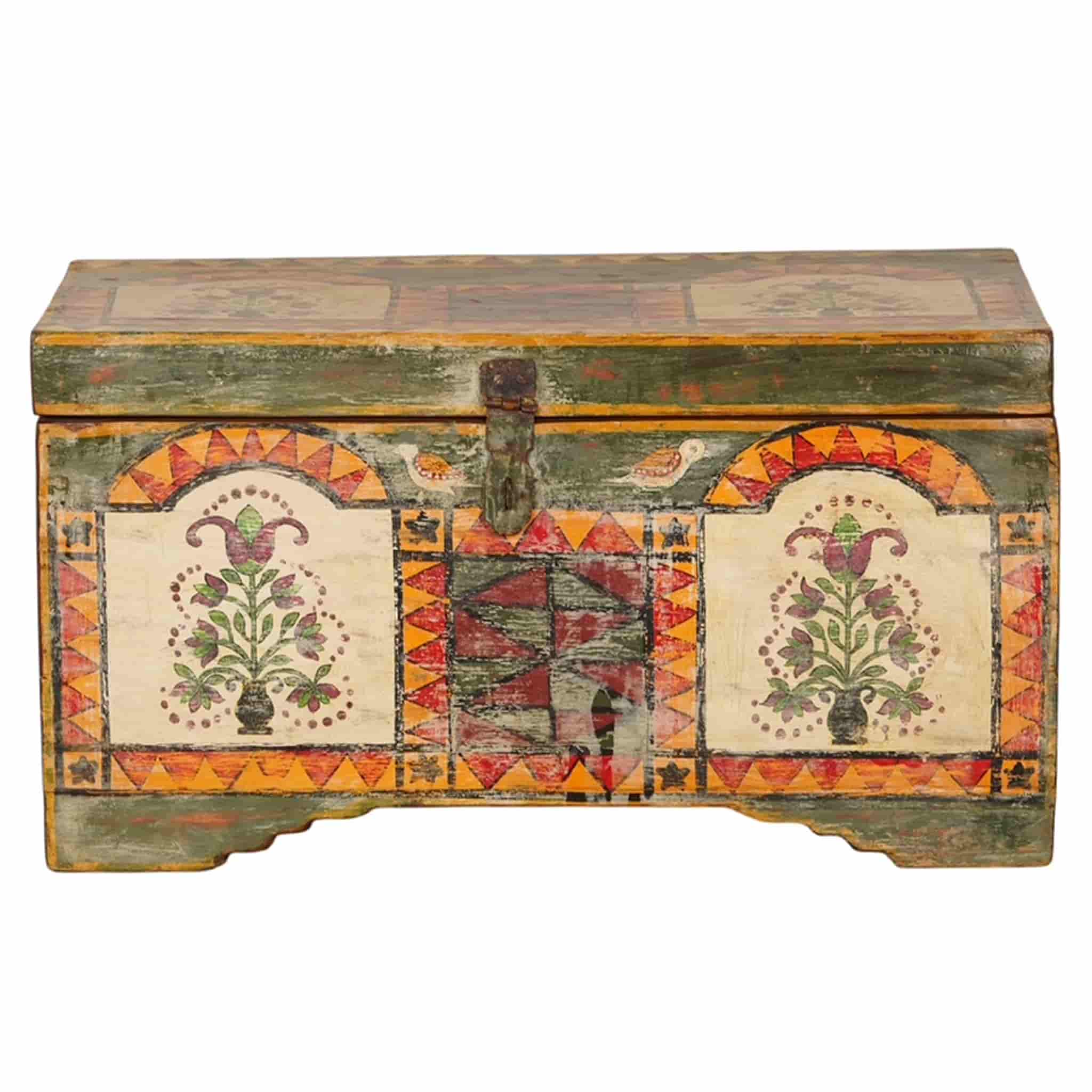 Vintage Hand-Painted Teak Storage Box 3 (ETA AUG 2026)