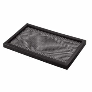 Afrique Black Resin Tray