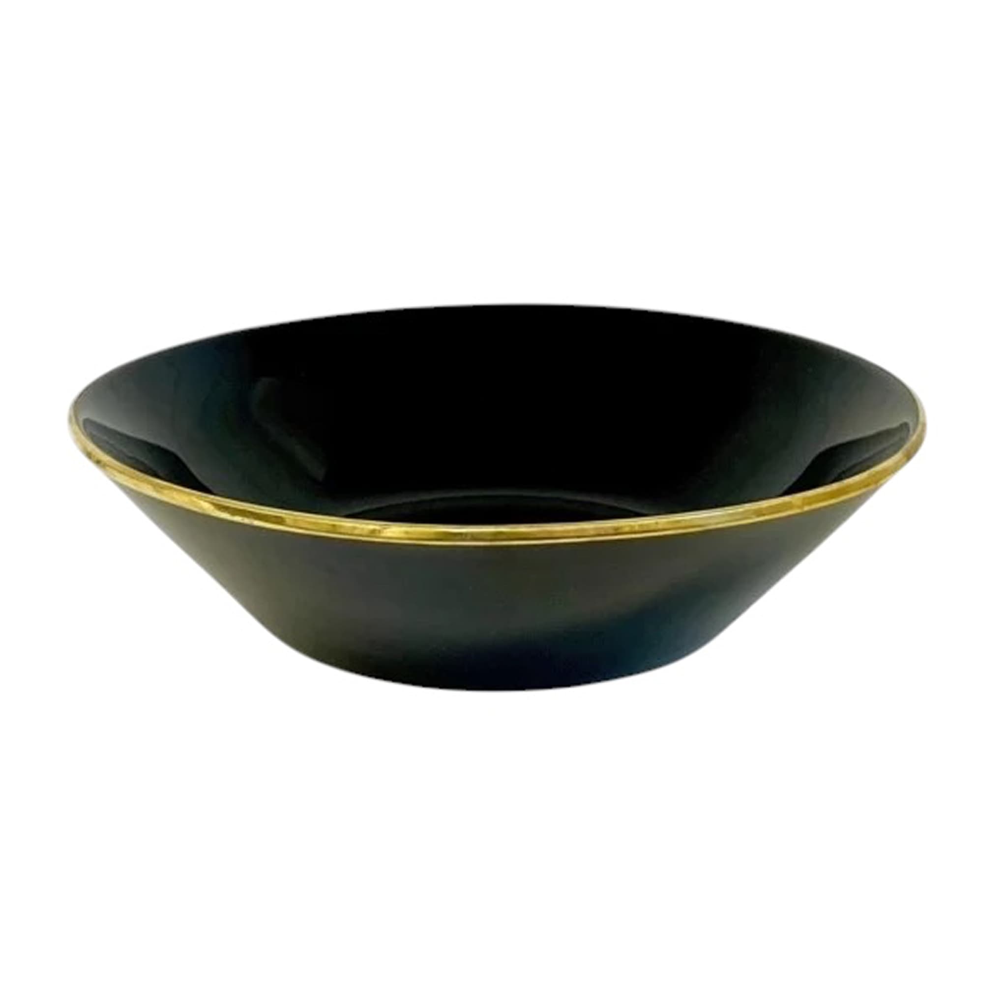 Emille Ceramic Bowl Black & Gold