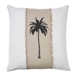 Havana Palm 50x50cm Filled Cushion White