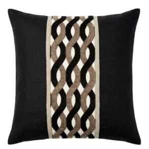 Royale Belmont 50x50cm Filled Cushion Black