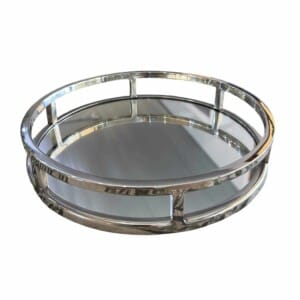 Vanity Round Silver Tray 28 cm