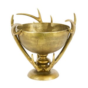 Antler Footed Champagne Bowl Large Gold