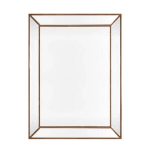 Beaded Antique Gold Mirror
