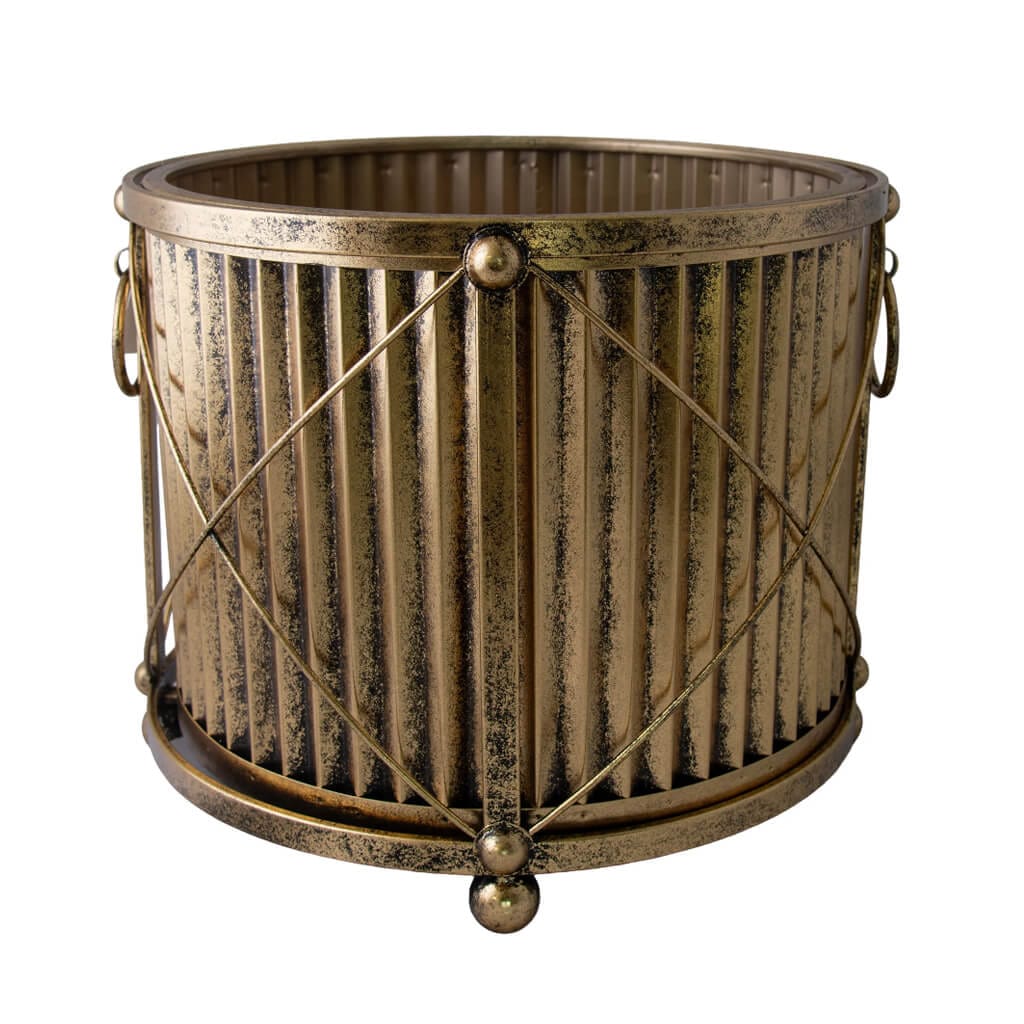 Metal Cross Planter Champagne Gold