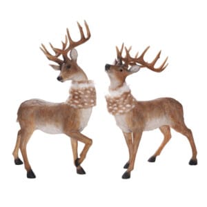 Deer With Scarfe Set Of 2