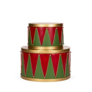 Set/2 Metal Drum Trinket Boxes