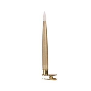Set/10 Luxury Gold Taper Clip Candles